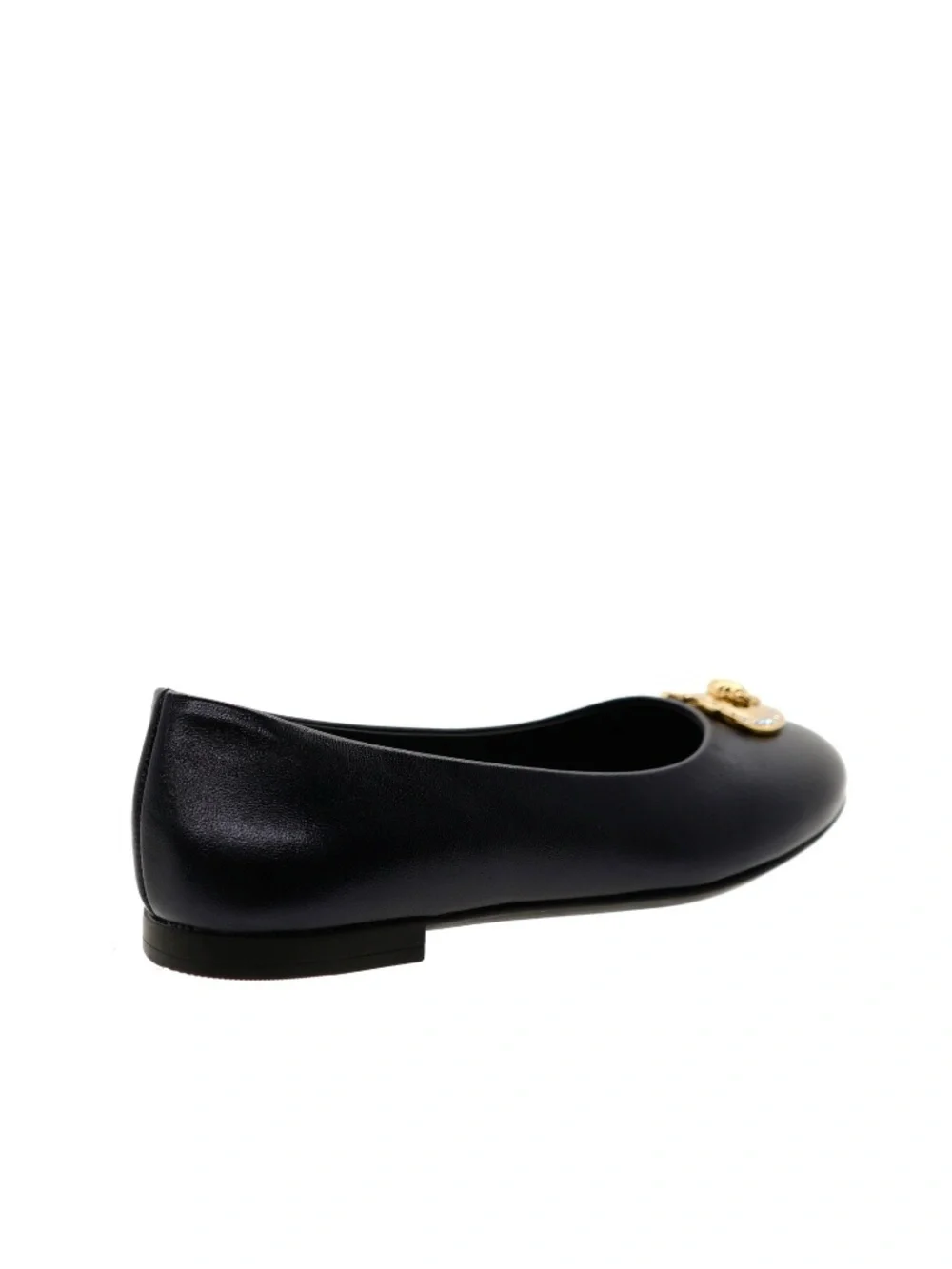 Versace Kids Medusa Girl Flat Ballerina Shoes Black Leather Size 31 / 13 US New